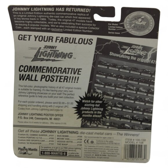 Johnny Lightning Limited Edition Commemorative Green Die-Cast Racing Car With L. - Picture 5 of 9